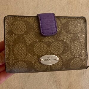 Coach purple wallet